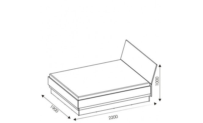 Кровать с подъемным механизмом YORK LIVEO BOGFRAN Y18 /180 SP